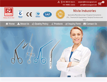 Tablet Screenshot of niviasurgical.com